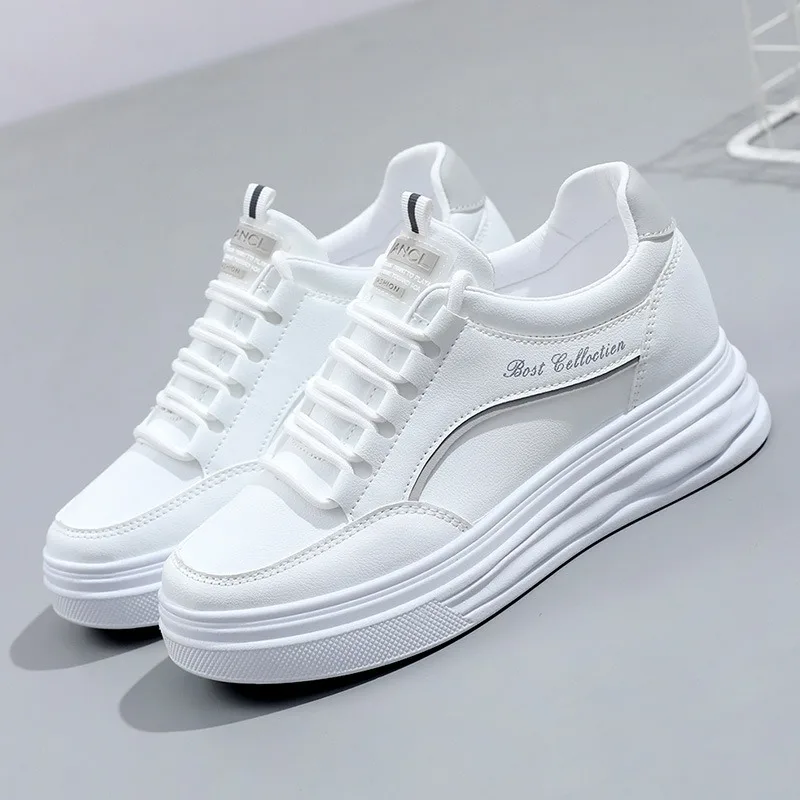 Trend Wszechstronne Chunky Damskie Trampki Letnie Nowe Oddychające Wygodne Miękkie Podeszwy Buty Sportowe Student Małe Białe Buty Dziewczyna