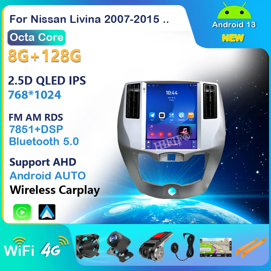 

Android 13 For Nissan Livina 2013 - 2020 Android Navigation GPS Audio Autoradio GPS Carplay IPS 4G