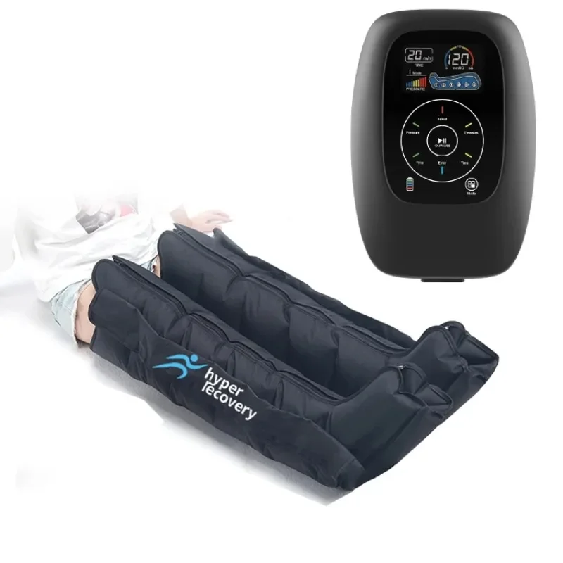 Hyper Recovery Air Compression Foot Massager Leg Recovery Boots Lymphatic Drainage Machine Relax Physiotherapy 6 Chambers