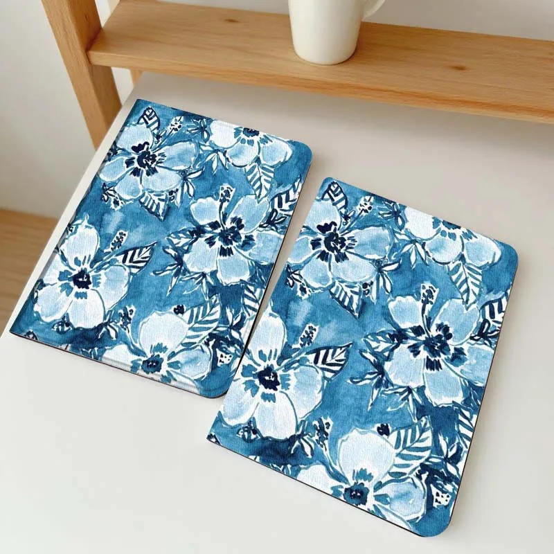 

Blue Floral Pattern Design For Vivo IQOO Pad2 Pad3 Pad5 Air SE Pro 12.1 12.3 13 11.5 11 inch Tablet Case
