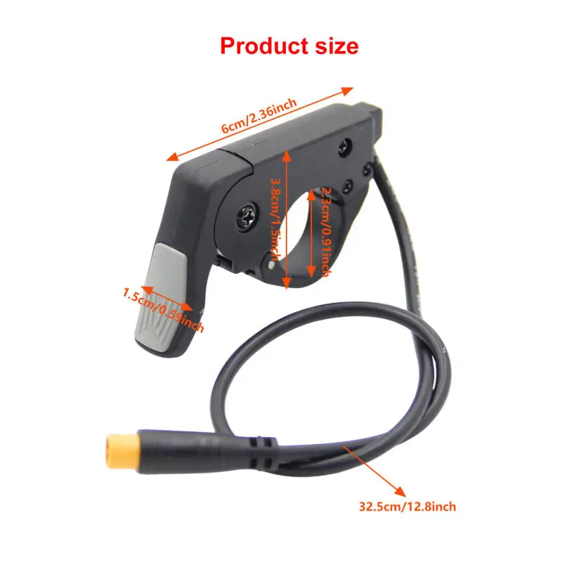 3-Pin-Finger-Daumengashebel Kompatibel mit BAFANG-Motor, 36V/48V/60V/72V E-Bike-Roller-Beschleuniger Passend für Linken & Rechten Lenker – Detail 7