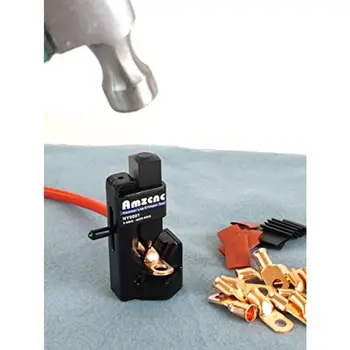 錘式壓線鉗,適用於 0000 AWG 電池和焊接電纜,線規範圍 8 AWG 至 4.0。 10 最佳銷售 電纜壓接鉗 - №6