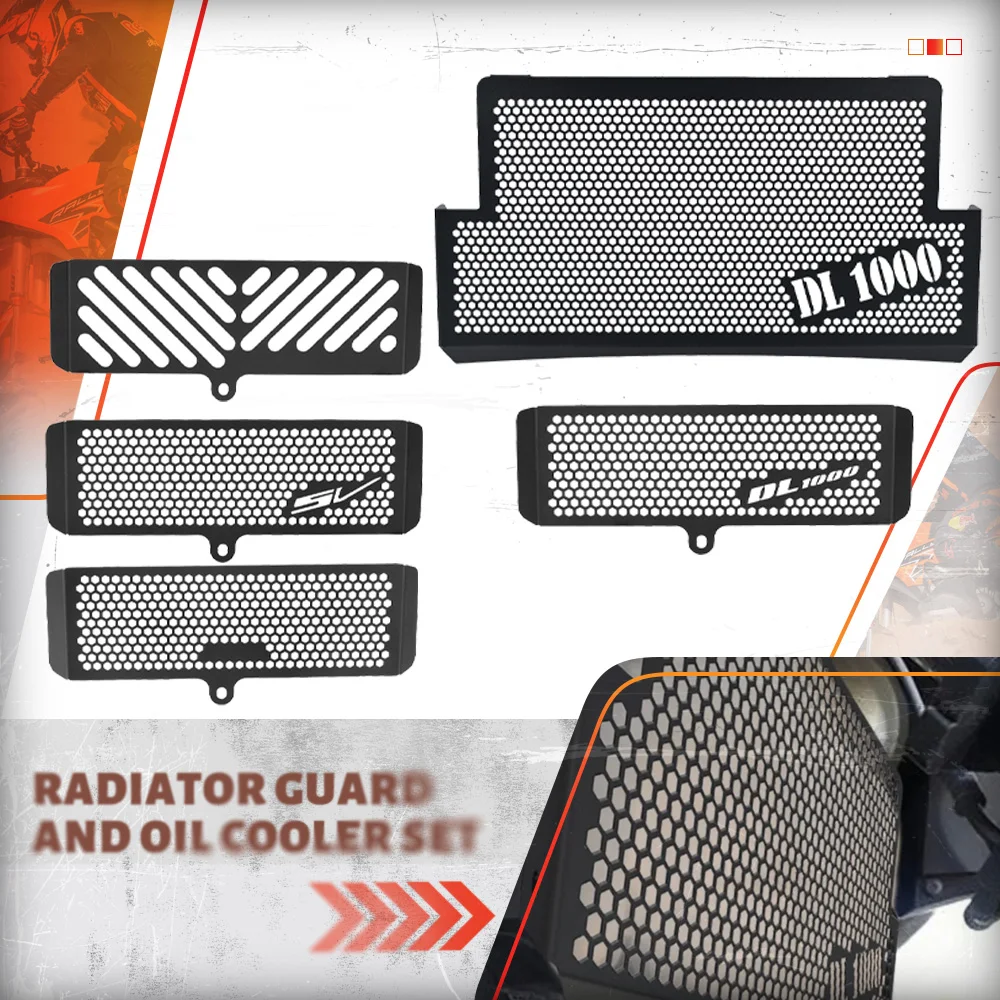 

DL 1000 VSTROM Radiator Grille Guard Cover Protector For SUZUKI V-STROM 1000 DL1000 2002 2003 2004 2005 2006 2007 2008 2009-2012