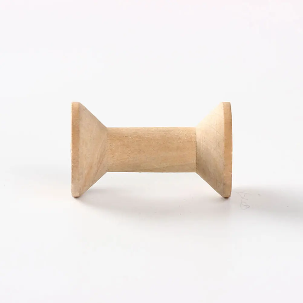 

20 Pcs Retro Spool Decor Yarn Bobbins Sewing Machine Embroidery Thread Mini Wrapping Tool for Wooden Winding
