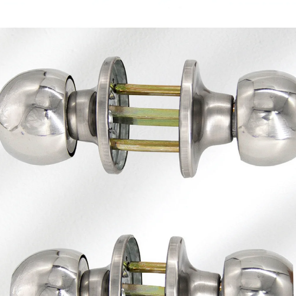 Stainless Steel Privacy Door Knob For For Gurui Hardware Round Handle Bathroom Kitchen Interior Ball Lock Fitting Kit