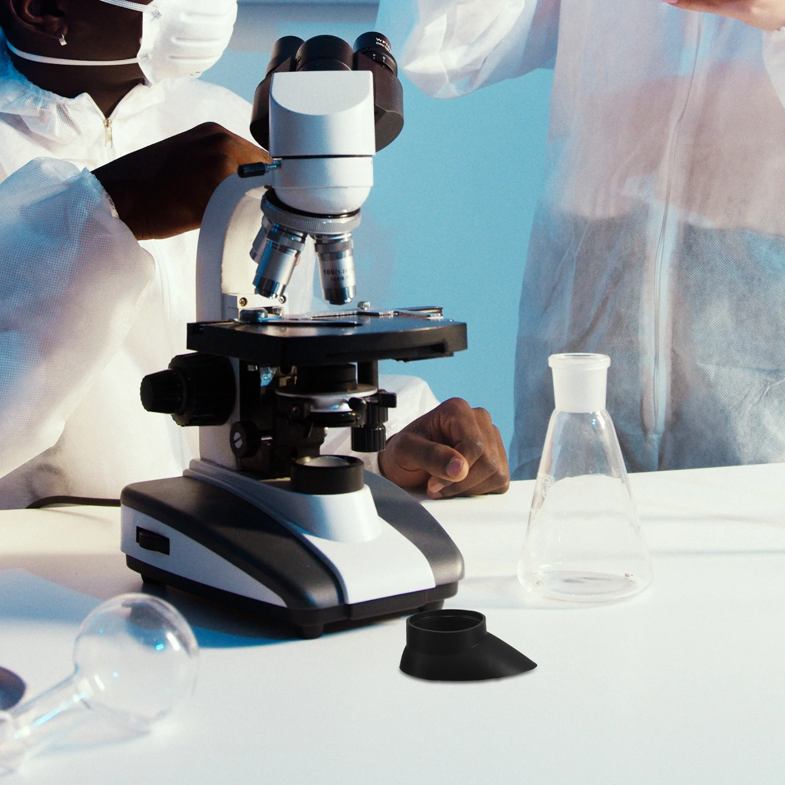 Cubiertas de goma para oculares para telescopios, microscopios, protectores de lentes antideslumbrantes, accesorios ópticos, 2 uds.