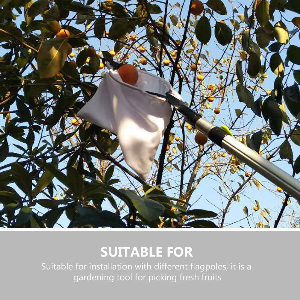 

Fruit Picker Telescopic Pole Garden Tool Apple Picking Basket Reusable Long H detachable picker basket gardening fruit