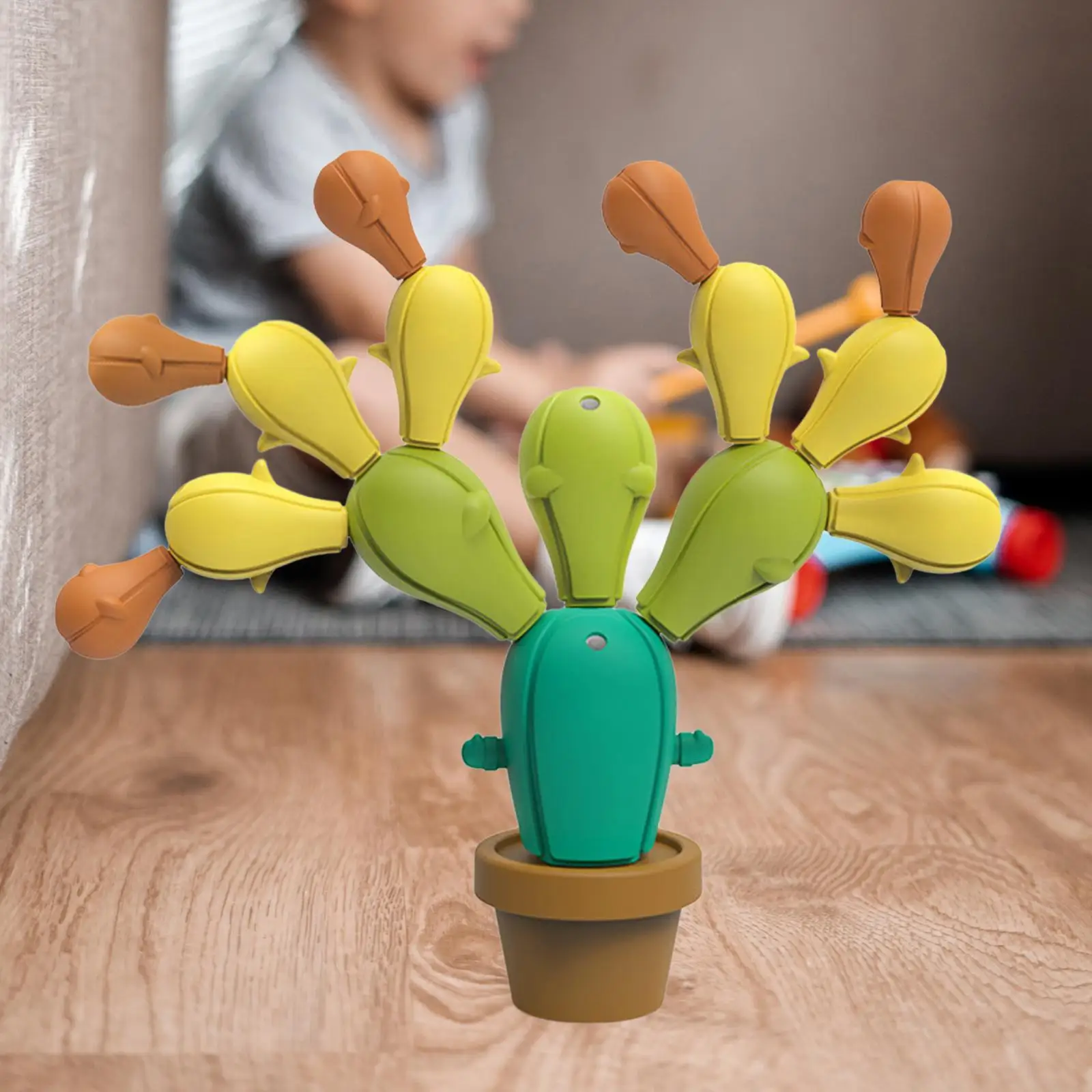 Balancing Cactus Toy Educational Toy Funny Cactus Stacking Toy for Toddlers