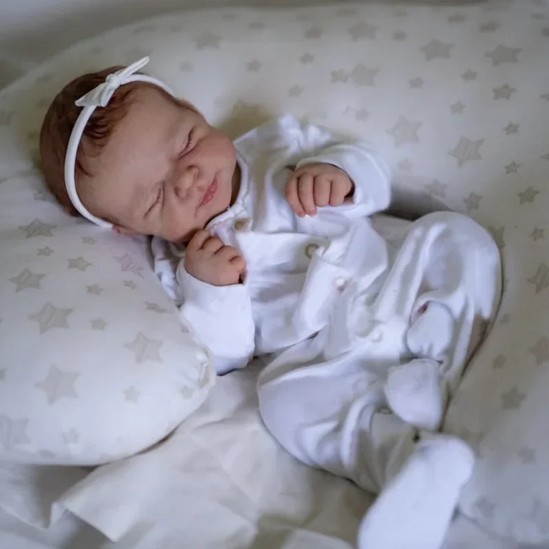 48CM Reborn Baby Dolls Pascale Lifelike Real Touch 3D Skin Wielowarstwowe z ręcznie ukorzenionymi włosami Lalka Bebe