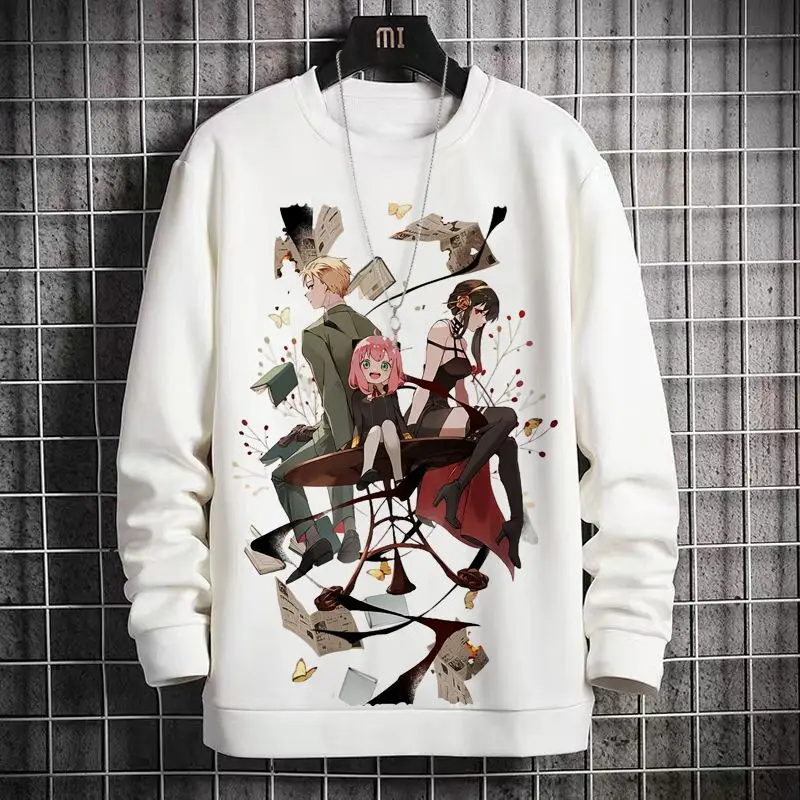 

Anime Game Spy X Family Anya Print Crewneck Fleece Sweatshirt 2D Unisex Joel Foggie Autumn Winter Trend