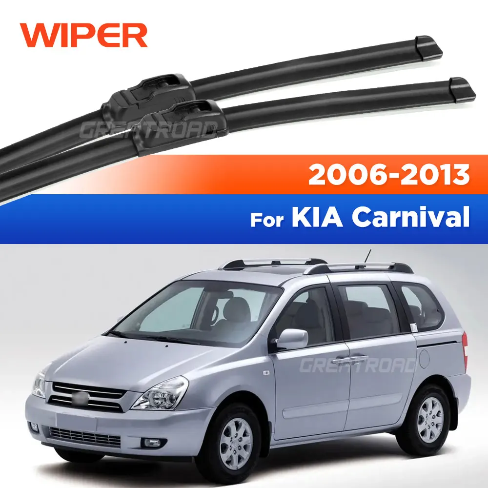 Per KIA Carnival VQ 2006-2013 2007 2008 2009 2010 2011 2012 Tergicristallo Spazzole Tergicristallo Anteriori Parabrezza Parabrezza Spazzola per Finestra 26 "+ 18"