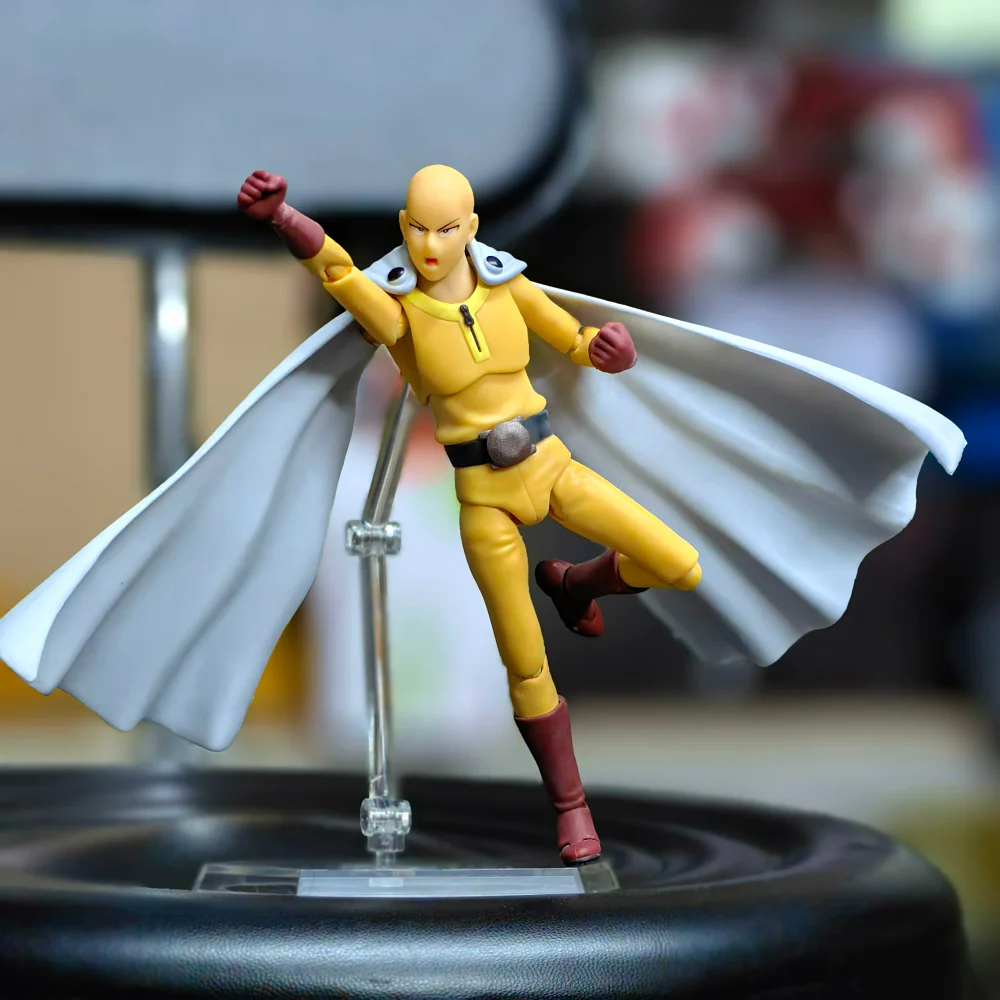 15cm Figma 310 One Punch-Man Saitama Action Figure Pvc Anime Collection Bald Head Saitama Movable Figurine Model Toys Gifts