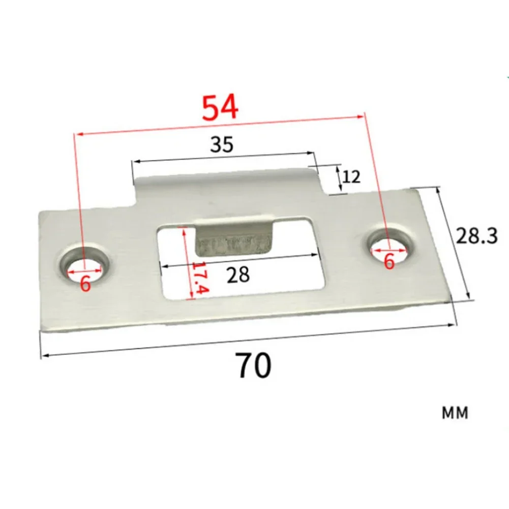 Door Reinforcement Plate With Screws Garage Deadbolt Cover Deadbolt Cover Plate Lock Tongue Buckle Furniture Hardware Accessory