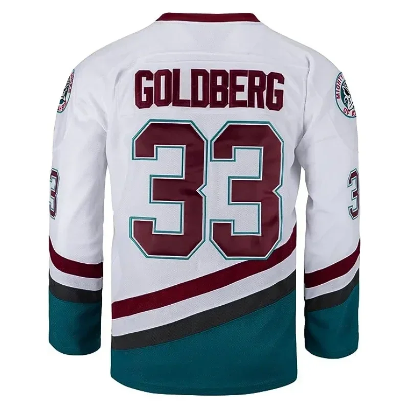 Movie Mighty Ducks Charlie Conway #96 Adam Banks #99 Ice Hockey Jersey Men'S #33 Greg Goldberg #66 Gordon Bombay Jer MN12