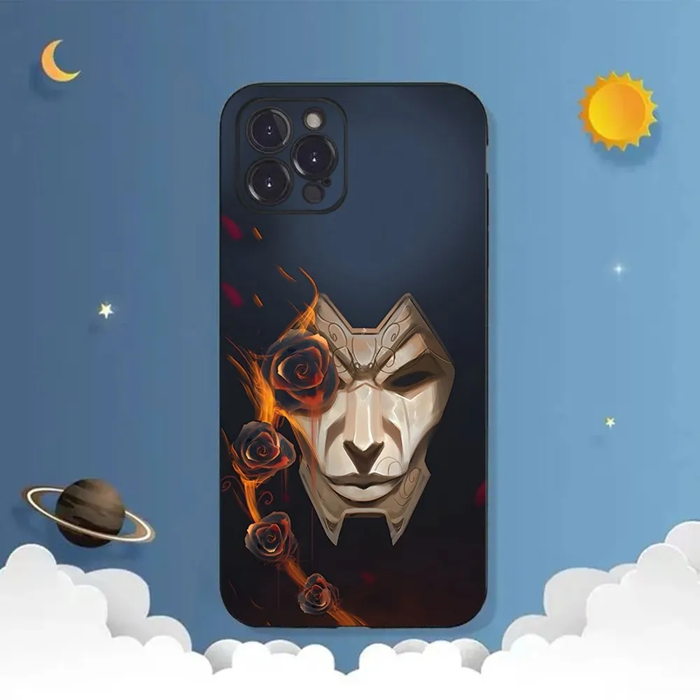 L-LOL K-Khada Jhin Virtuoso Phone Case For iPhone 15,14,13,12,11 Plus,Pro,Max,XR,XS,X,7,8 Plus,SE,Mini Silicone Soft Cover