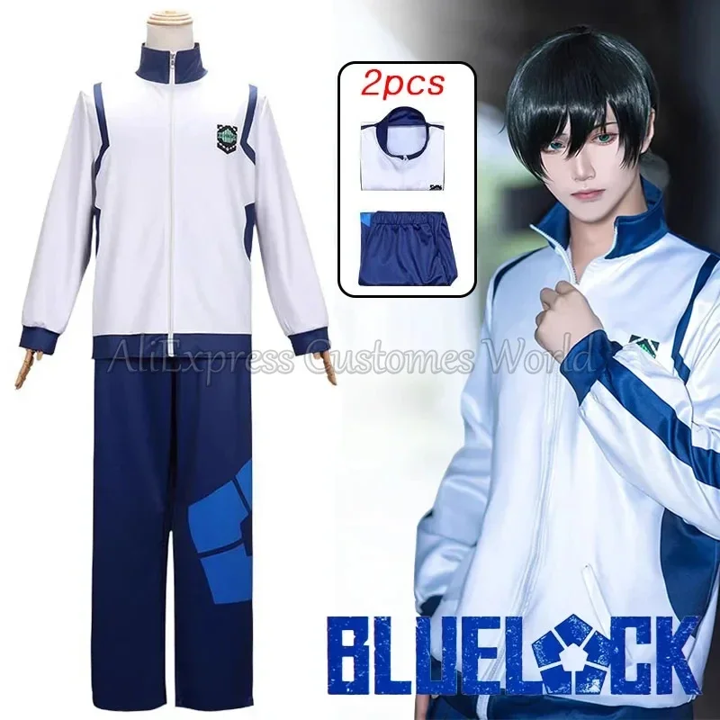 SN60 Anime BLUELOCK Cosplay Kostüm Seishiro Nagi Isagi Yoichi Cosplay Uniform Anzug Sportswear BLUE LOCK Trainingsanzug Schule Ha1 @