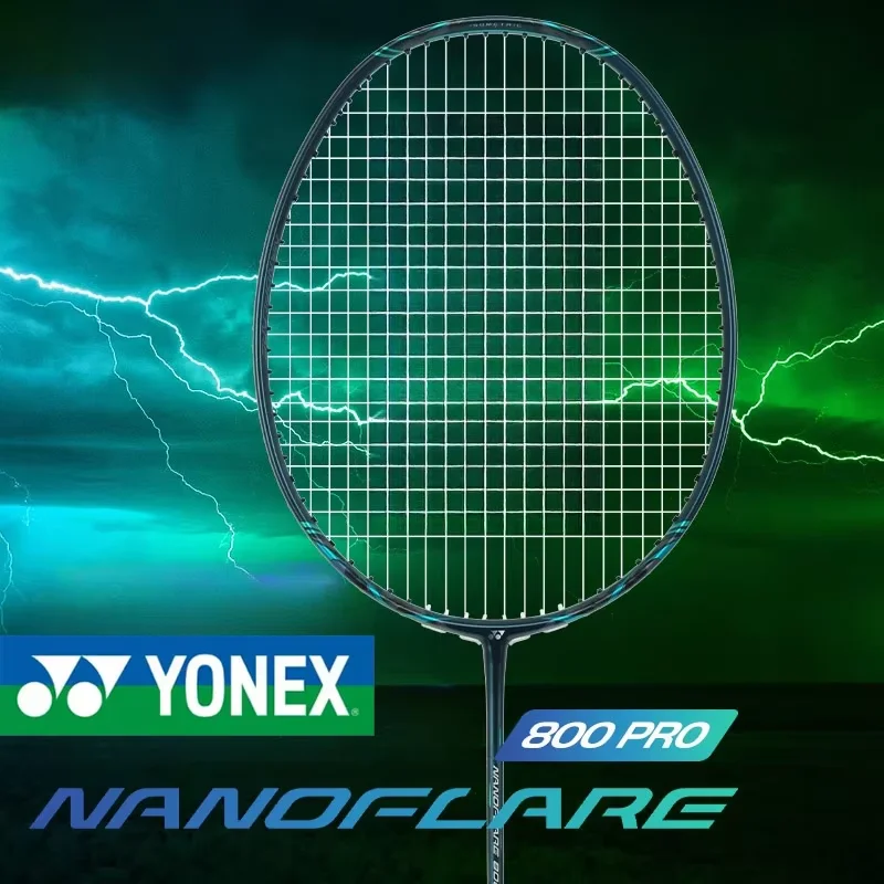

YONEX NANOFLARE 800 PRO Badminton Racket Deep Green High Quality with Line Badminton Racket Deep Green High Quality with Line