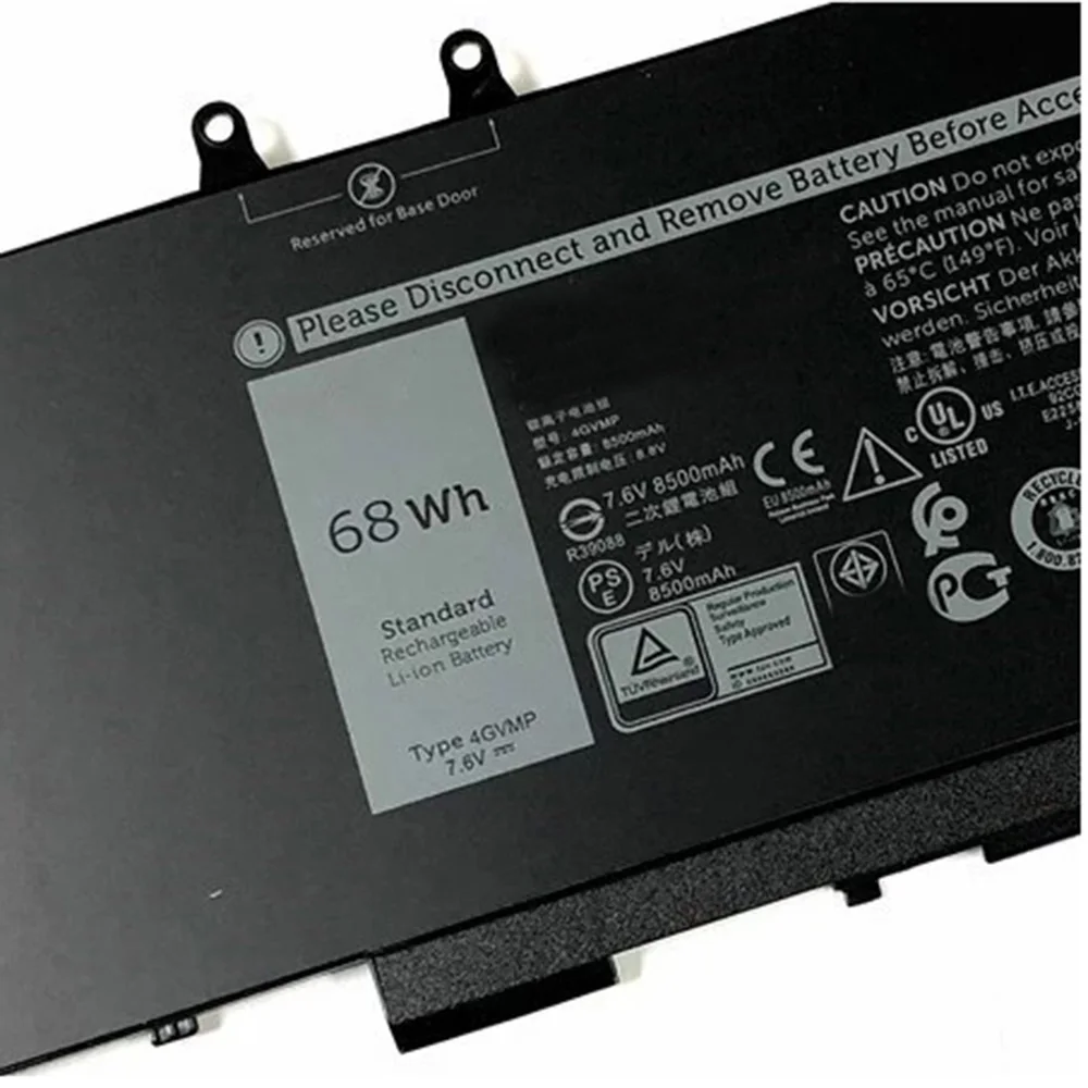 Imagem -04 - Bateria do Portátil para Dell Latitude 5400 5410 5500 Precisão 3540 3550 Série Inspiron 7590 2-em1 C5gv2 P42e001 7.6v 68wh 4gvmp