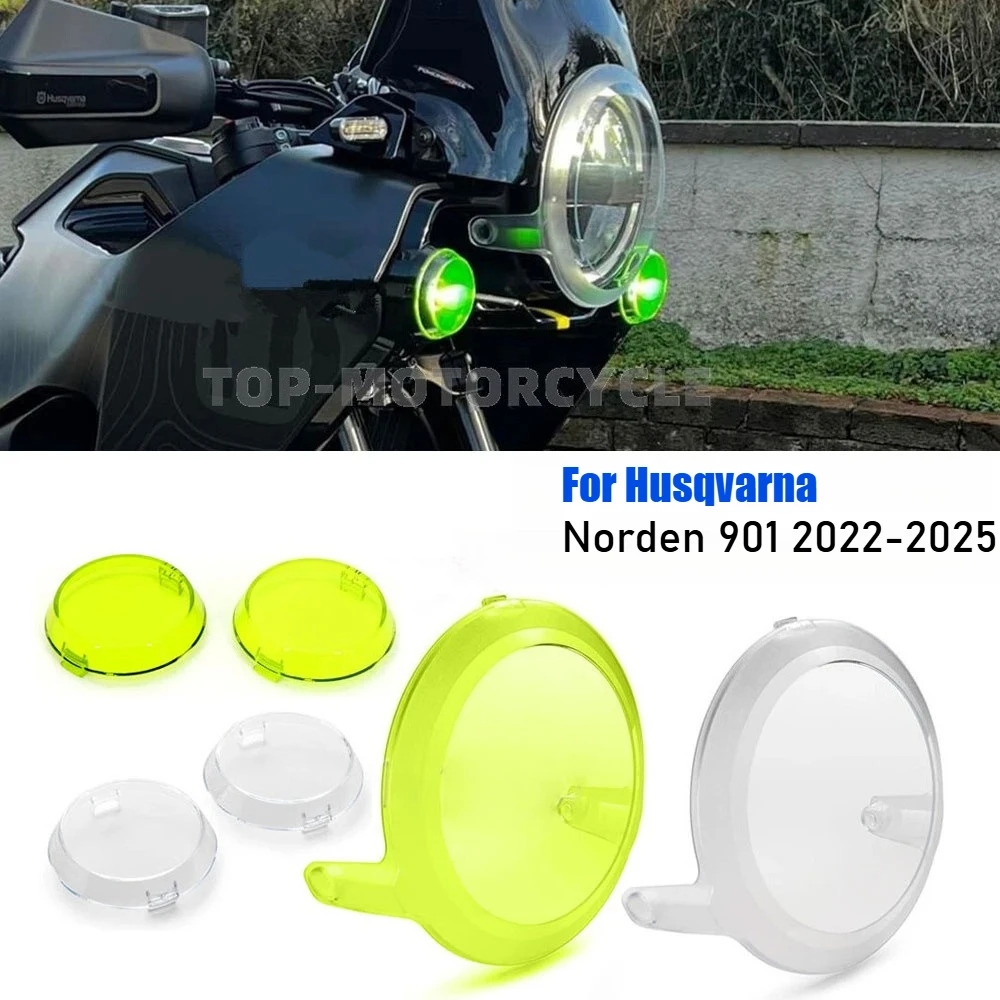 

For Husqvarna Norden 901 NORDEN 901 2022 2024 2025 Headlight Guard Auxiliary Lamp Protection Cover Headlight Protective Cover