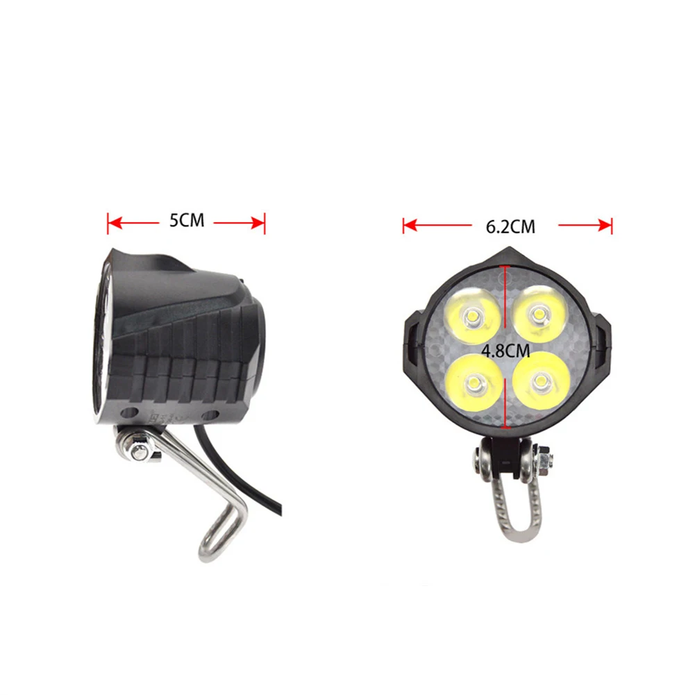 1 Set Electric Bicycle Tail Light Kit Rear Warning Lights Led Night Spotlight Cycling Modification Parts