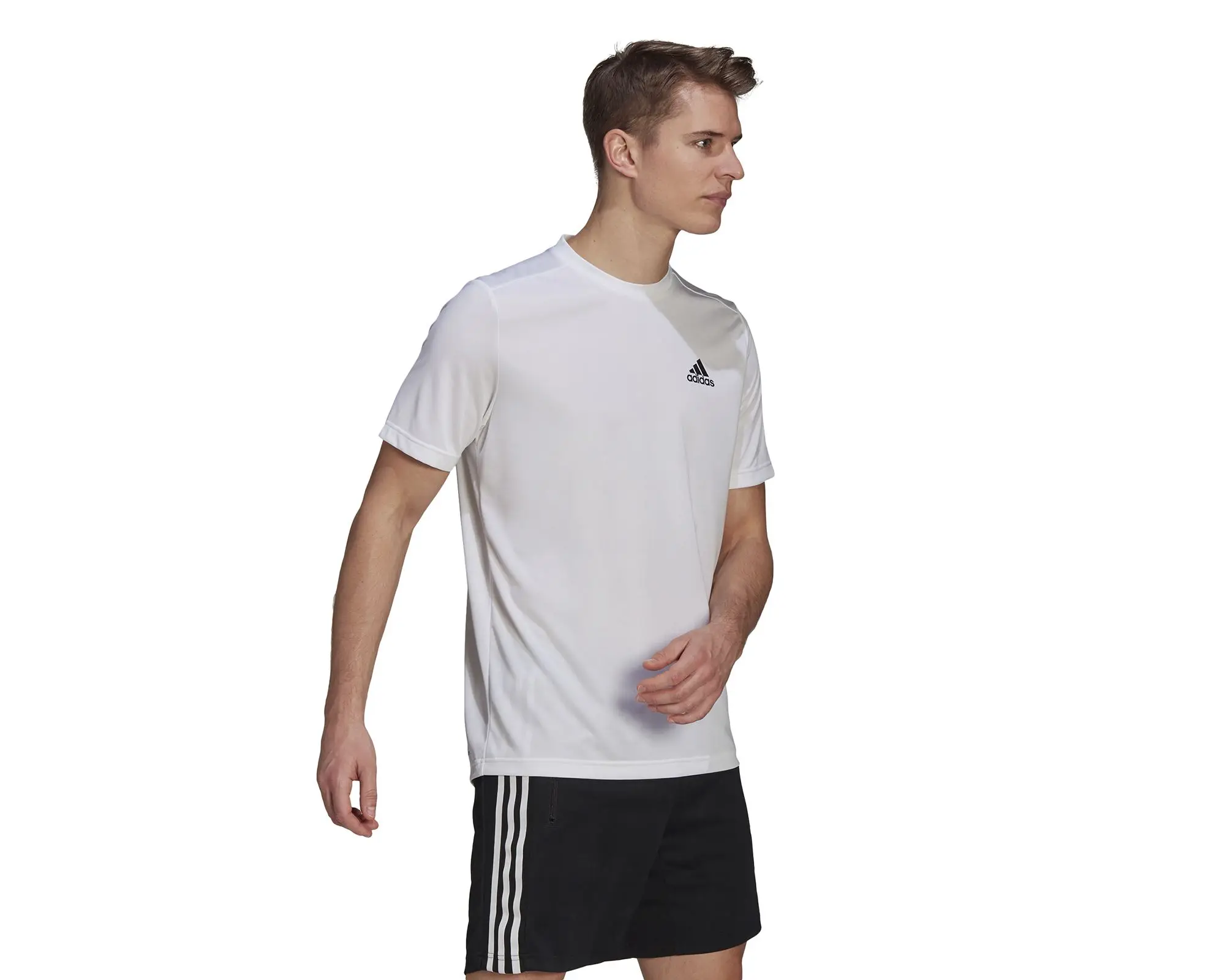 Adidas Original men's Daily Wear t-shirt White Color Sporty Walking Training Sports Daily M Pl t-shirt