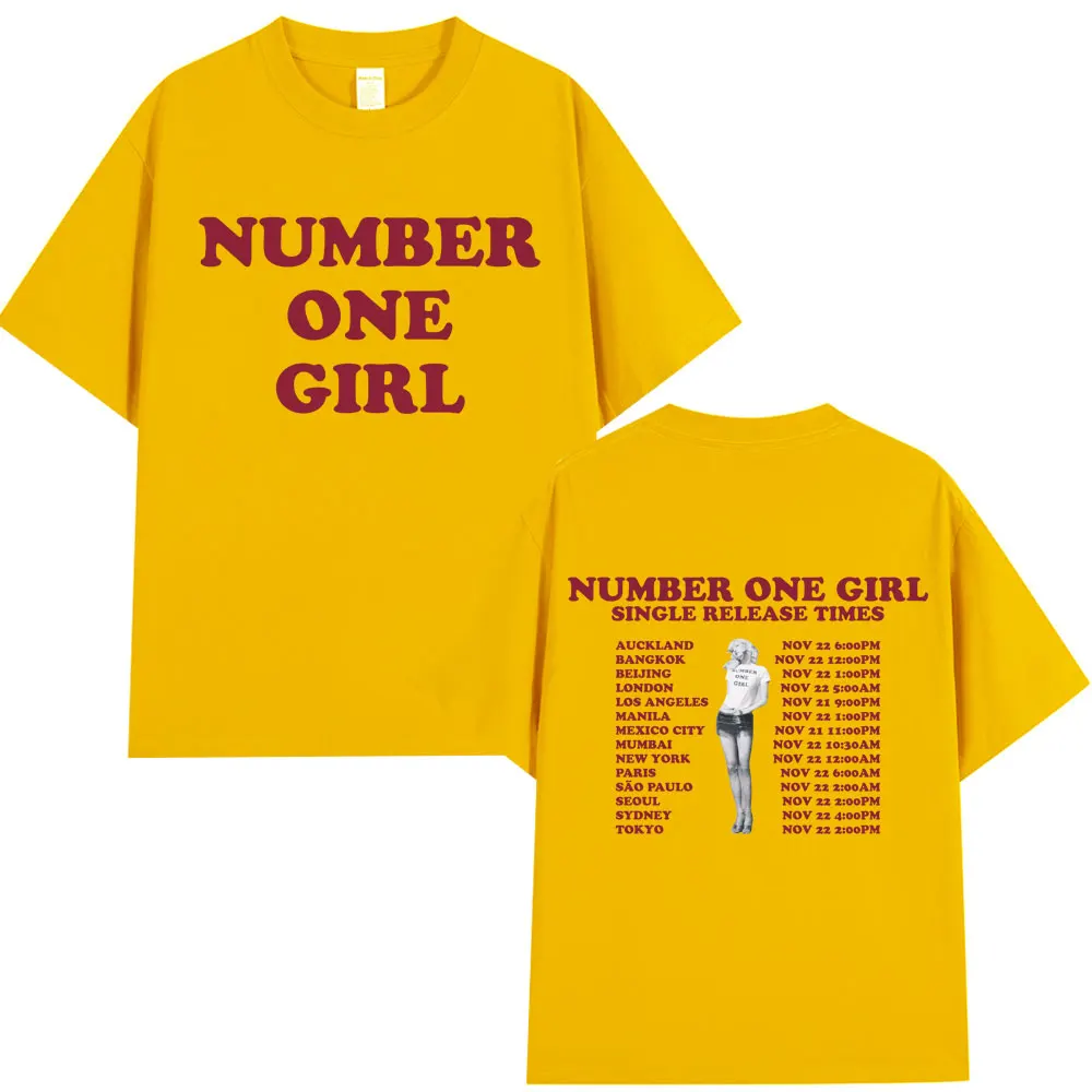 

Rosé Number One Girl T Shirt Men Women Clothing Harajuku T-shirt Y2k Unisex High Quality Cotton Short Sleeve Tee Shirt Fans Gift