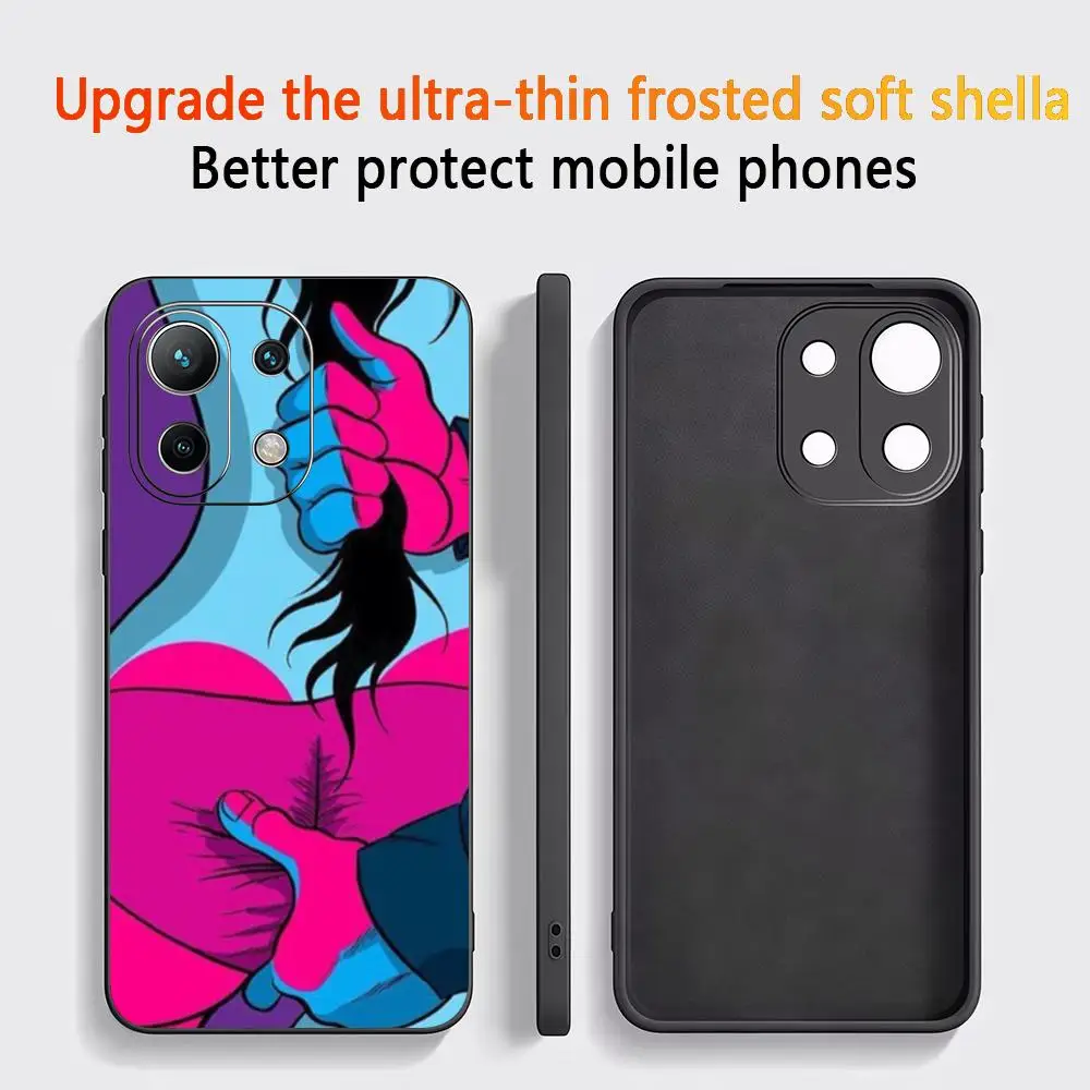 

Phone Case For Xiaomi Redmi Note 15 14T 13Lite 12S 5g 4g Pro Plus Soft Case Black Full Protect Pachu M Torres