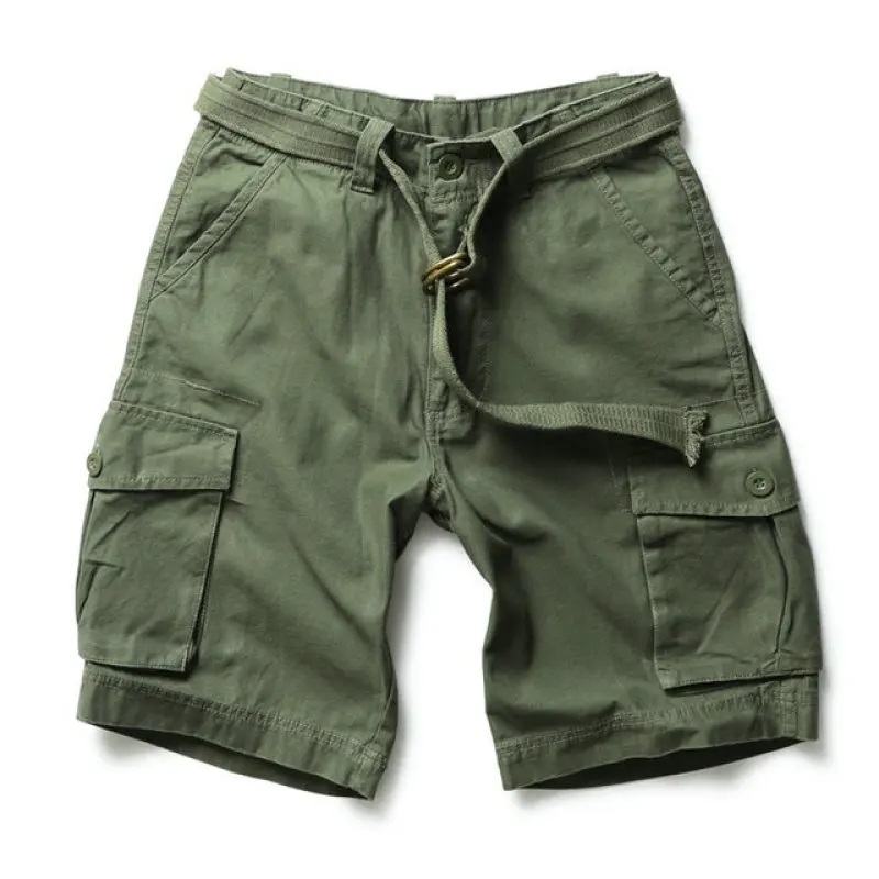 2023 New Men Army Military Tactical Shorts Casual Multi-Pocket Male Cargo Shorts Homme S-XXL Drop Shipping ABZ199