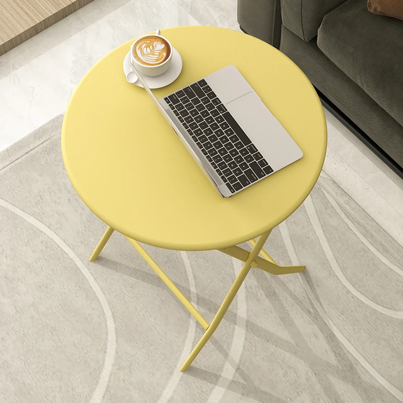 Minimalist Internet Celebrity Foldable Coffee Table round Small Tea Table Leisure Balcony Chair Set