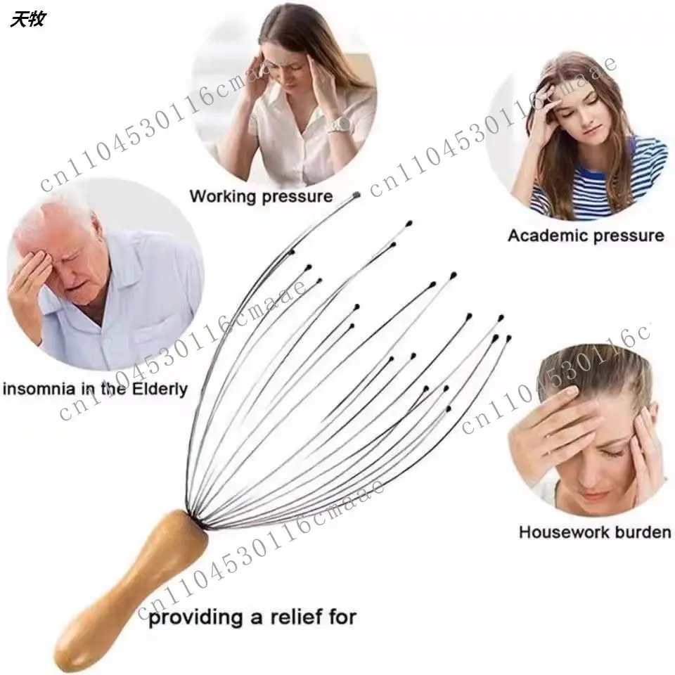 Suitable for head massager 28 claws soul extractor massage dredging meridians acupoints scalp octopus massager