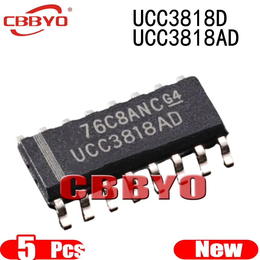 (5piece)100% New UCC3818D UCC3818AD UCC3818 UCC3818DTR UCC3818ADR SOP-16