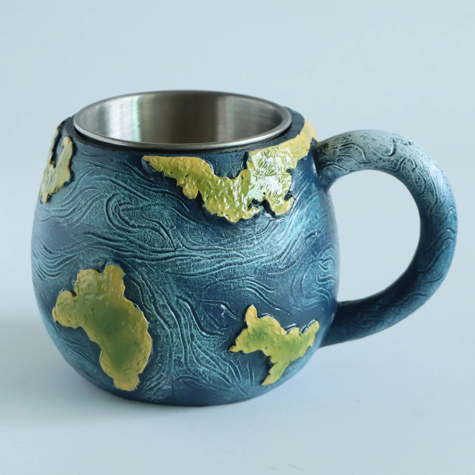 Planetary Mug Collection Cosmic Resin Cups Earth Moon Saturn Sun Shaped Coffee Mug Gift for Amateur Astronomer