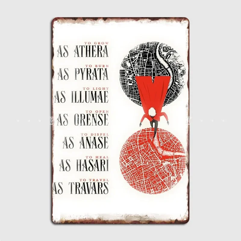 A Darker Shade Of Magic Metal Sign Cinema Living Room Kitchen Wall Decor Decoration Tin Sign Poster
