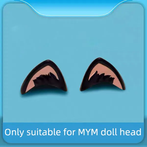 OB11 Doll Head YMY Body Joint Movable Doll Bjd doll Head Gsc Replacement Face 1/12bjd Doll Accessories Wig Replace Cat Ears