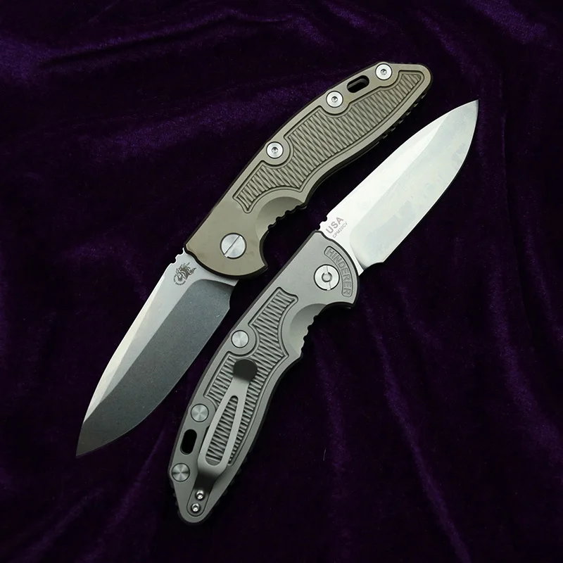 LEMIFSHE Hinderer XM18 -A Color Box Titanium Handle Mark 20CV Logo Washer Tactical Pocket Camping Hunting EDC Tool FoldingKnife