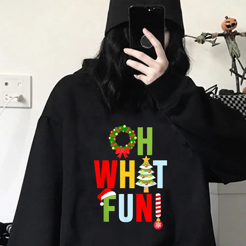 

Christmas hoodie clothes for teens comic casual wear harajuku printed design women tracksuits pullover winter patterned