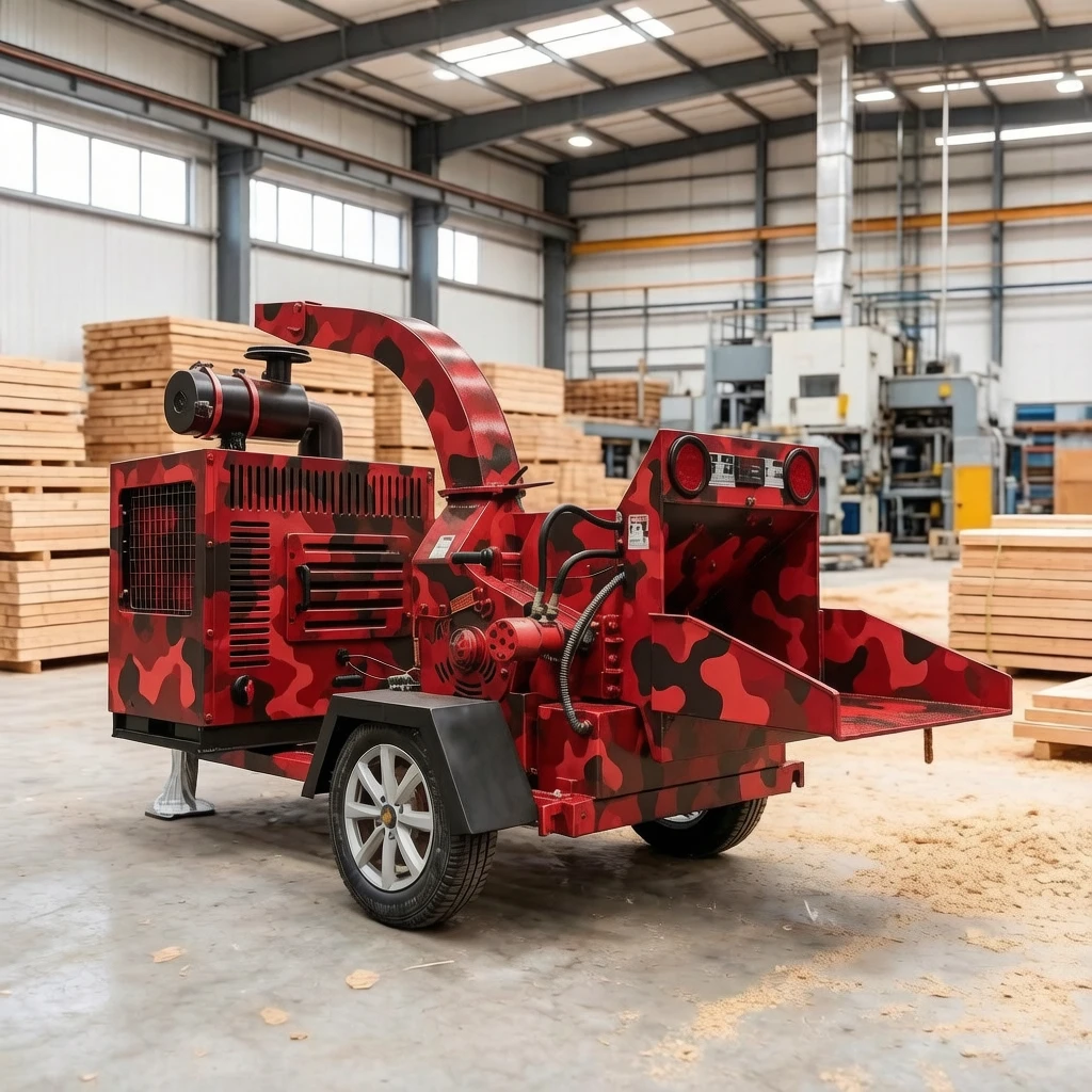 Hot Selling Leaf and Branch Shredder Trailer Mounted Wood Chipper Industrial Wood Chipper Garden Tree Branch Chipper Machine