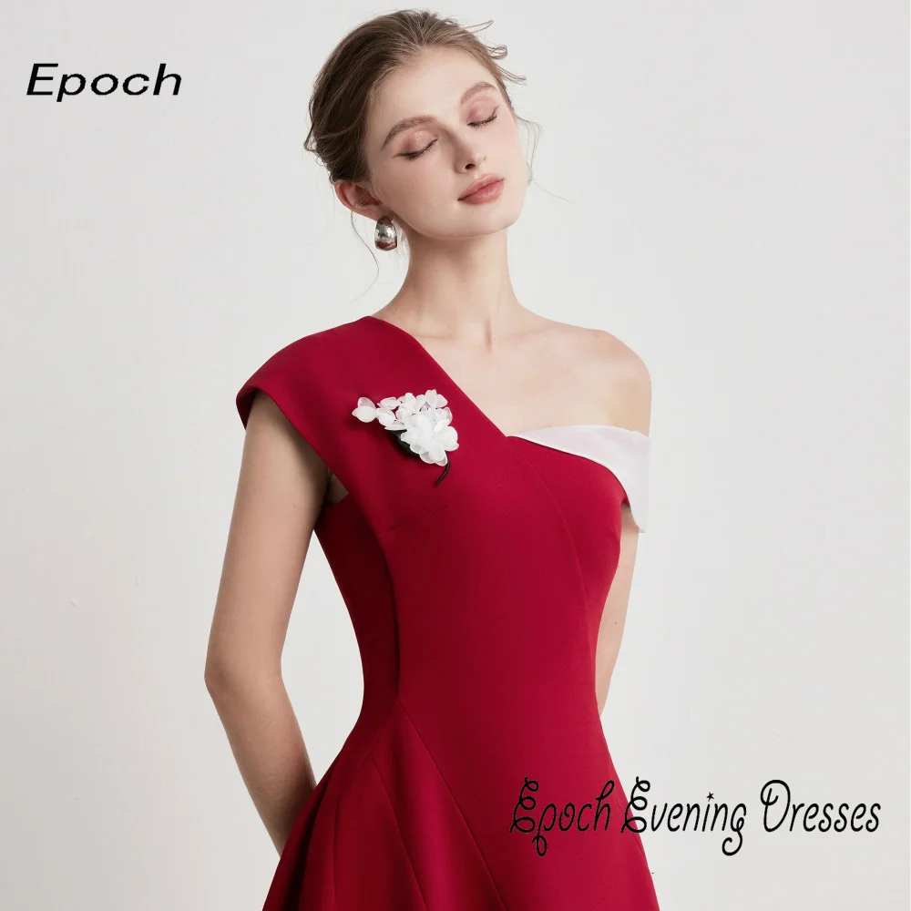 Epoch Mini abito da sera a-line muslimatextial beacon scodise mutandine eleganti Appliques monospalla Cocktail Party Prom Gown per donne Sexy