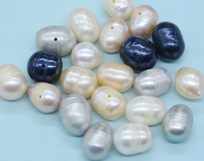 

2000pcs/lot 9-10mm can be mixed color Freshwater Pearls With 0.8mm Hole Fit All Brand Jewelry necessaries