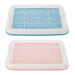 Dog Potty Toilet Training Tray Easy to Clean Removable Dog Potty Tray Mesh Training Tray Dog Litter Box for Small Size Dogs