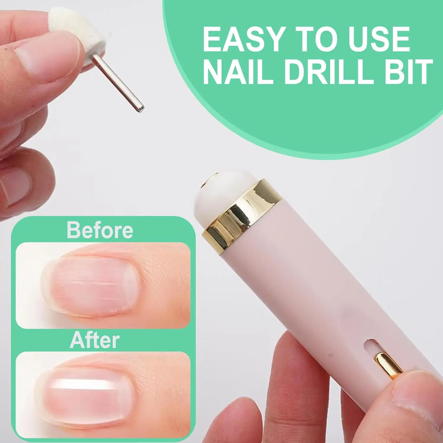 Forets à ongles, 12 mèches de polissage en feutre de laine, outils de têtes de lime de polissage de meulage multi-formes, accessoires de vernis à ongles