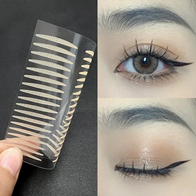 Invisible Self-adhesive Eyelid Tapes Stickers Natural Eye-Lift Mesh-Lace Transparent Invisible Double-fold Eyelid Stickers Women