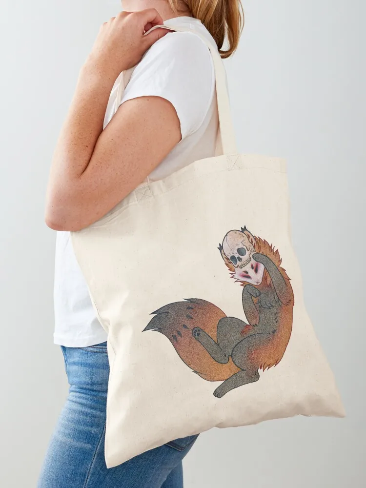 Bolso tote Mischief Maker Skull Fox, bolso tote, bolso universitario, bolso bonito, bolsos de compras para mujer, bolso de lona para mujer