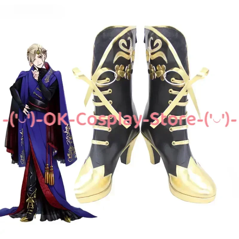 

[На заказ] Game Twisted Wonderland Vil Schoenheit обувь для косплея аниме реквизит для ролевых игр карнавальные праздничные вечерние ботинки из искусственной кожи