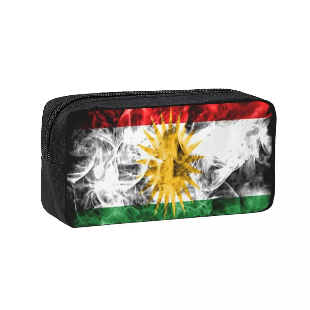 Kurdistan Flag Pencil Cases for Students School Pen Box Pencil Bag Large Storage Pencil Pouch Pen Holder