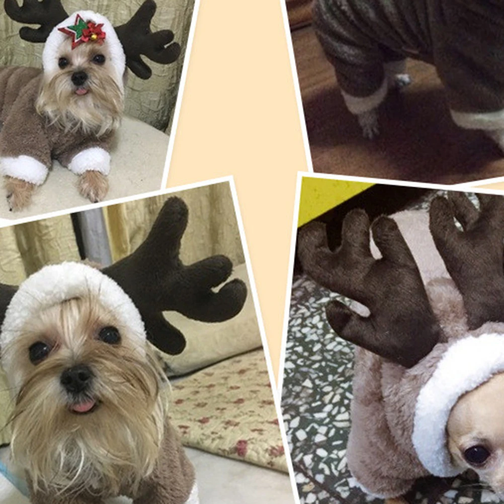 

Dog Rabbit Bunny Costume Puppy Hoodies Coat Small Dog Autumn Winter Dress Xs Coffee Breathable Cotton Pet Clothes Casual Outdoor