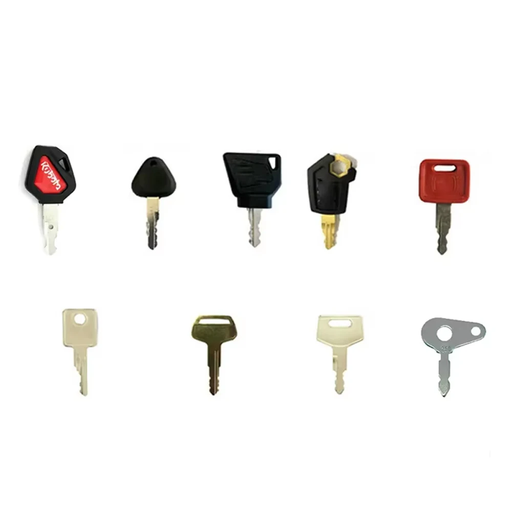 9PCS Master Plant Key Set Excavator Dumper Truck For JCB Case Komatsu CAT Hitachi Lucas