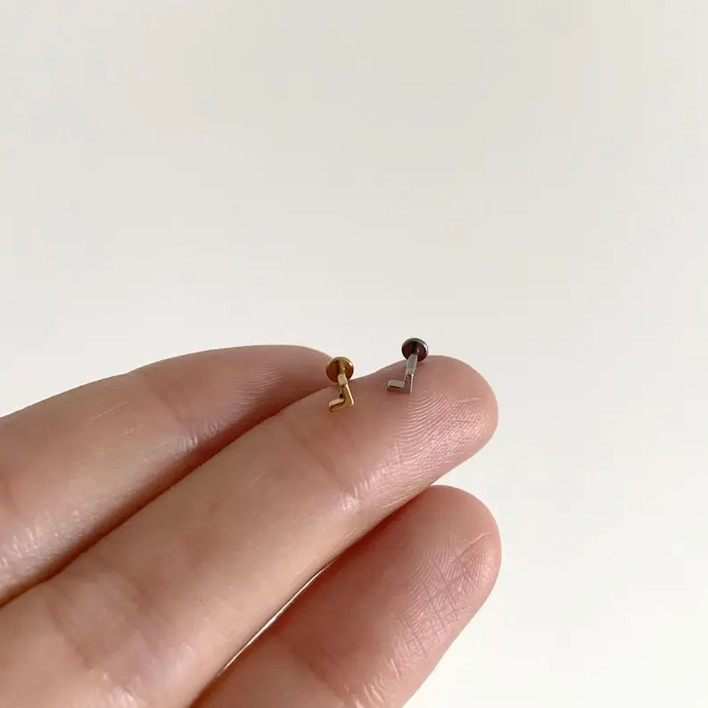ROXI 1 Stück 925 Sterling Silber Mini Viereckiger Stern Zirkon Für Frau Flache Rückseite 18 Karat Gold Ins Piercing Ohrringe Edlen Schmuck – Detail 8