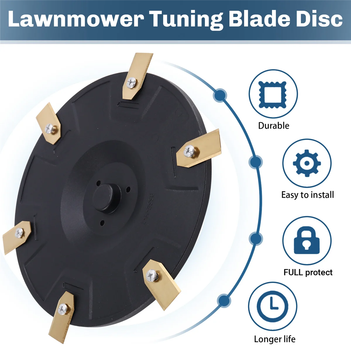 

AA98 RSSE-H-1 Cutter Disc Lawn Mower Robot Cutterhead for Navimow H Series Robotic Mower Tuning Blade Disc Garden Tool