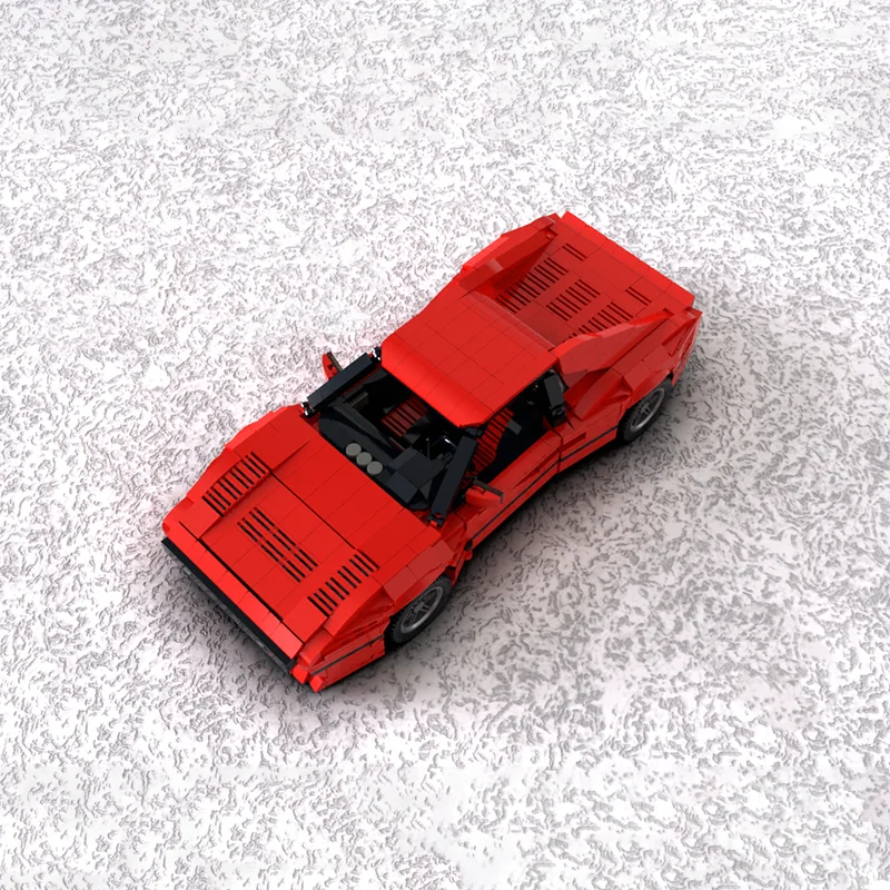 

1451PCS MOC City Champions Super Car Racing 288 Gto Model Technology DIY Creative Building Blocks Display Birthday Gift Decor